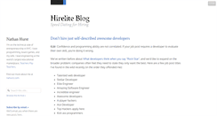 Desktop Screenshot of blog.hirelite.com