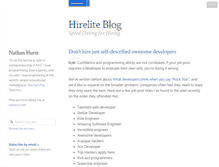 Tablet Screenshot of blog.hirelite.com